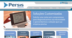 Desktop Screenshot of persistelecom.com.br