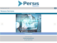 Tablet Screenshot of persistelecom.com.br